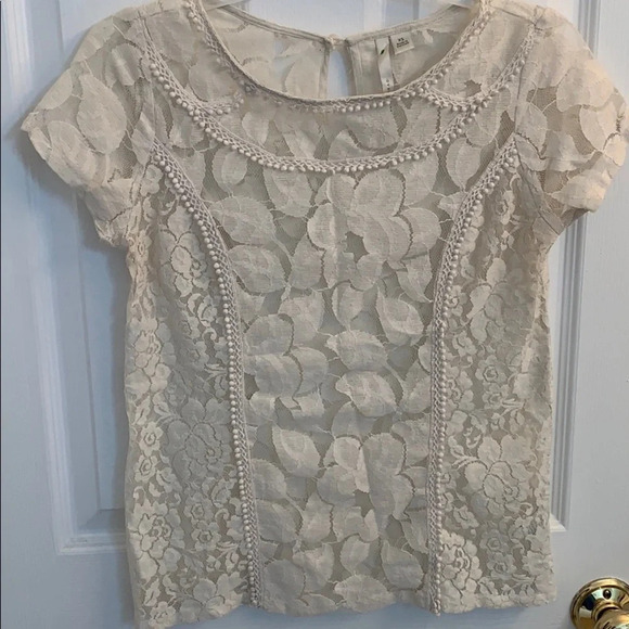 LC Lauren Conrad Lace Blouse size XS - Picture 1 of 4